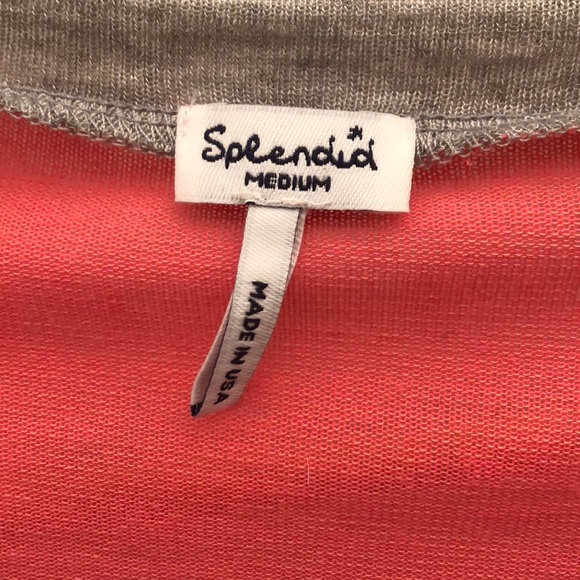 Splendid Pink+ Grey 3/4 baseball tee - Picture 3 of 3